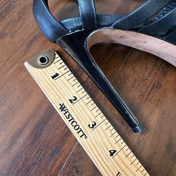 REBECCA MINKOFF Randi Leather Pointed-Toe Pumps in Black Leather - Picture 11 of 11